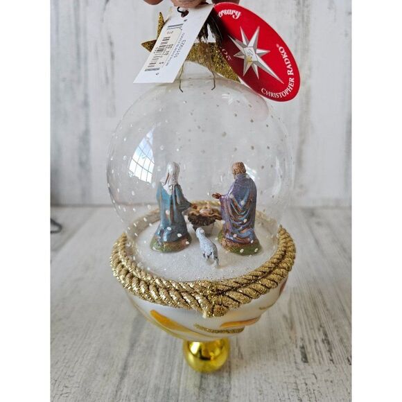 Radko Bethlehem blessed Nativity RARE religious vintage ornament Xmas tree - Picture 4 of 10